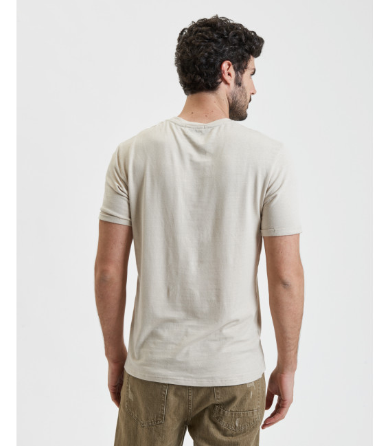 T-shirt in linen jersey