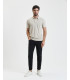 Polo shirt in linen jersey