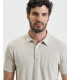 Polo shirt in linen jersey