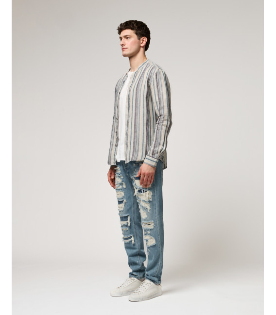 Camicia coreana a righe