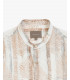 Camicia coreana in lino con stampa