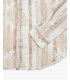 Camicia coreana in lino con stampa
