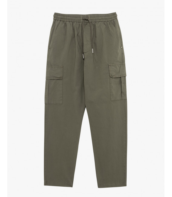 Cotton drawstring cargo trousers