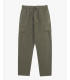 Cotton drawstring cargo trousers