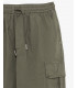 Cotton drawstring cargo trousers