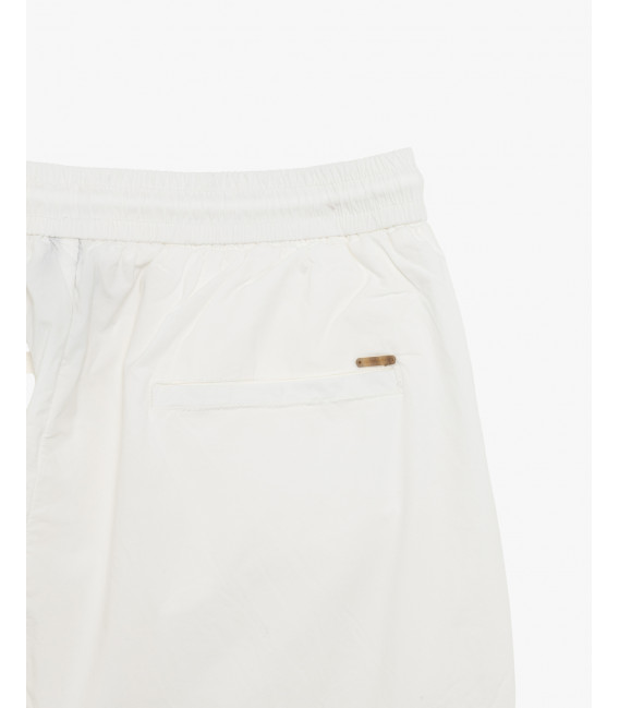 Cotton drawstring cargo trousers