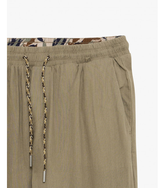 Linen drawstring trousers