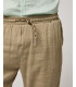 Pantaloni in lino con coulisse slim fit