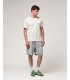 Embroidered logo jogger shorts