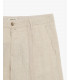 Linen shorts with drawstring
