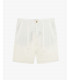 Linen shorts with drawstring