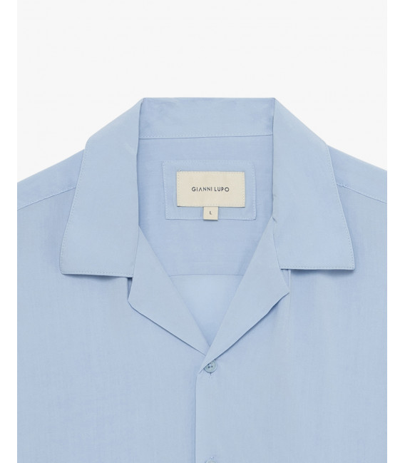 Camicia a manica corta viscosa