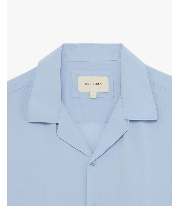 Camicia a manica corta viscosa
