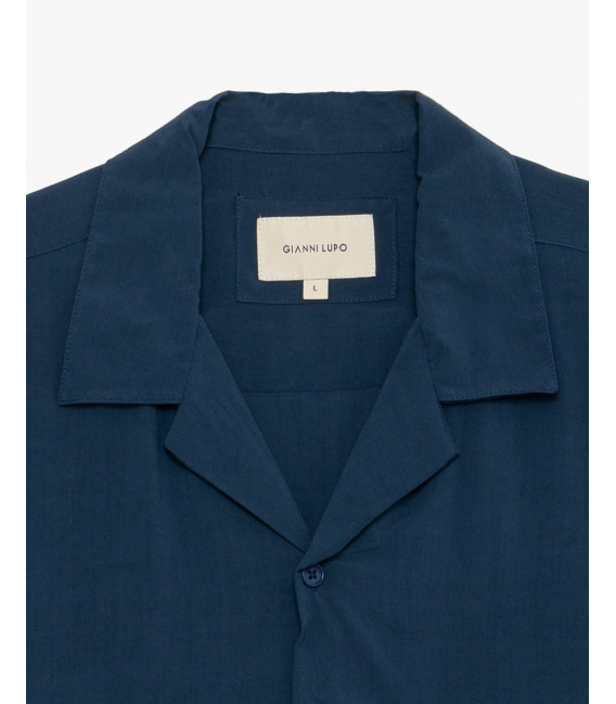 Camicia a manica corta viscosa