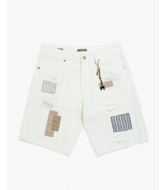 Bermuda jeans JACK regular fit con patch