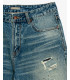 Bermuda jeans JACK regular fit con fondo frangiato