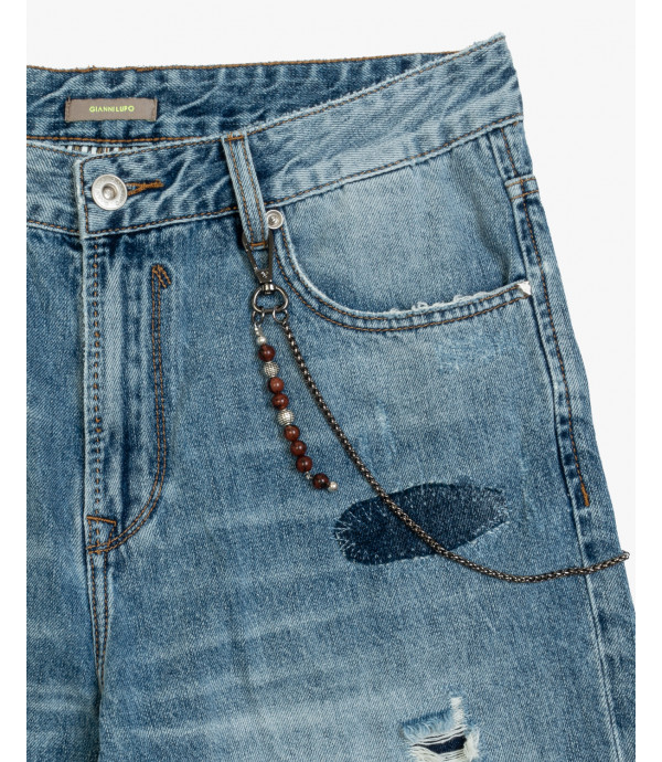 Bermuda jeans JACK regular fit con graffi
