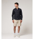 Mandarin collar linen shirt