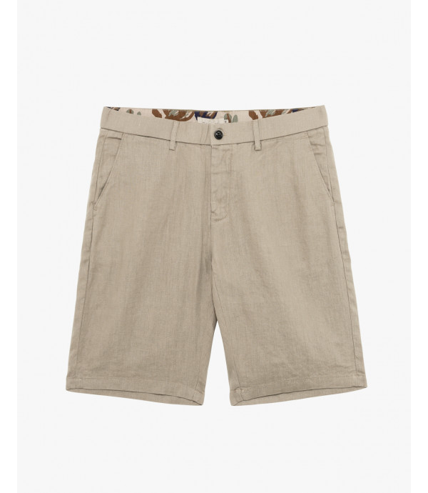 Bermuda chinos in lino