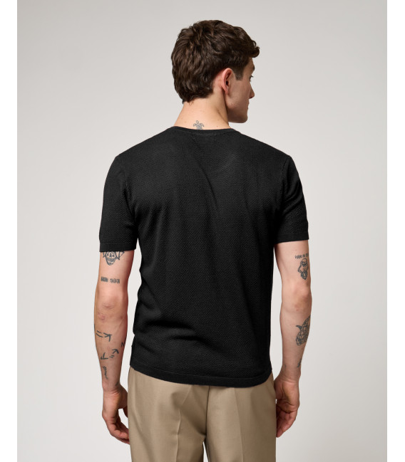 T-shirt in maglia texturizzata