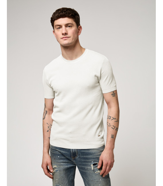 T-shirt in maglia texturizzata