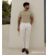 Pantalone in lino con laccio