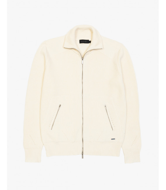 Cardigan in maglia con zip