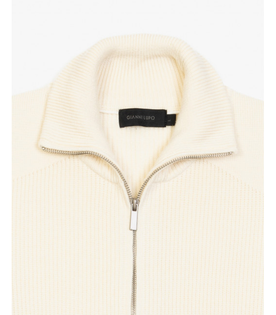 Cardigan in maglia con zip