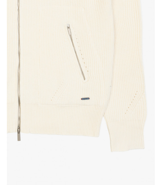 Cardigan in maglia con zip