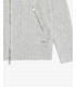 Knitted cardigan with zip