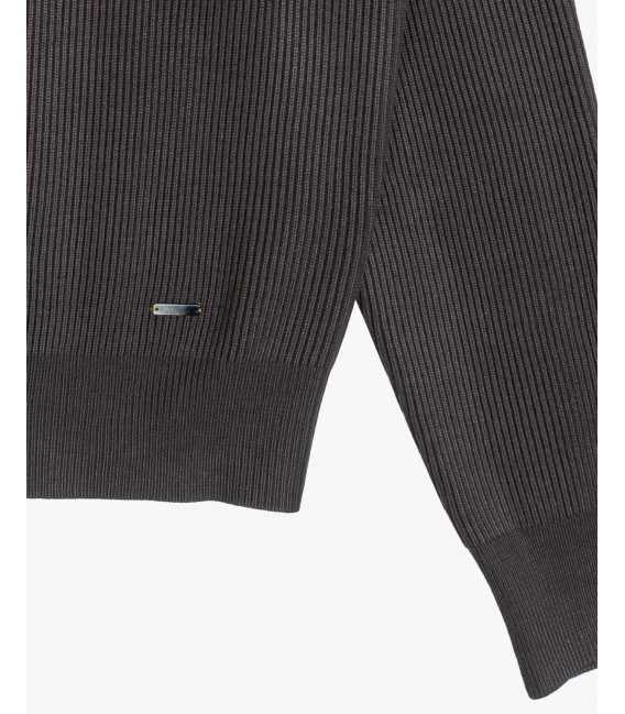 Felpa in maglia girocollo manica raglan