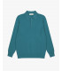 Knit polo shirt