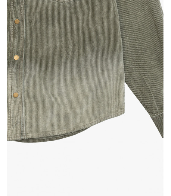 Camicia in velluto a coste delave