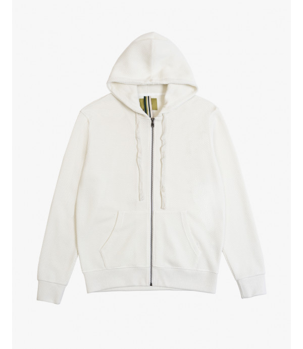 Felpa zip con cappuccio