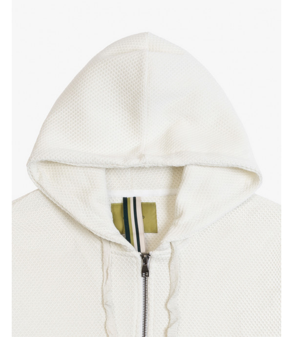Felpa zip con cappuccio