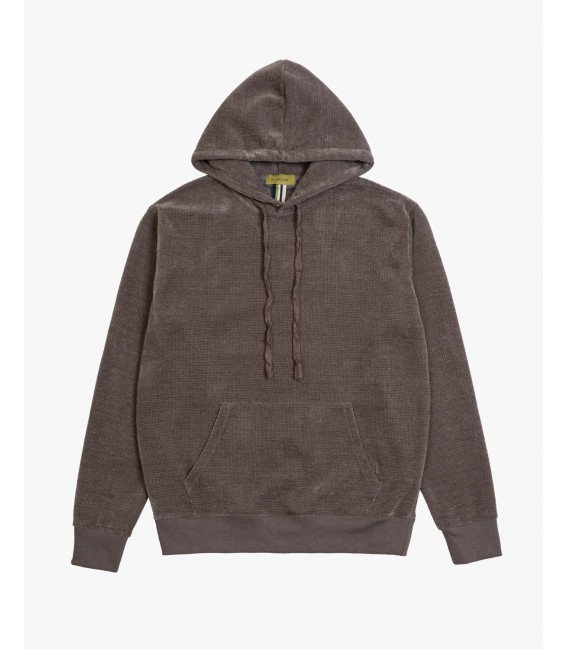 Hooded chenille sweatshirt