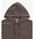 Hooded chenille sweatshirt