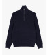Maglia con collo a imbuto e zip