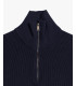 Maglia con collo a imbuto e zip