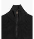 Maglia con collo a imbuto e zip