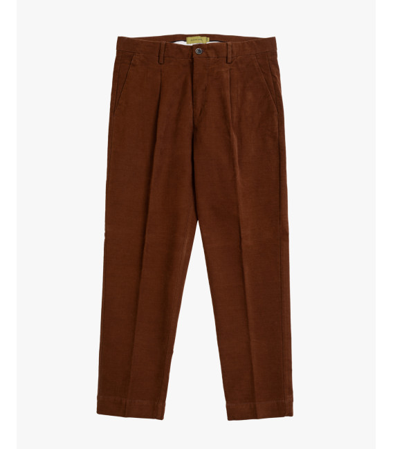 Pantaloni in cotone effetto puntinato