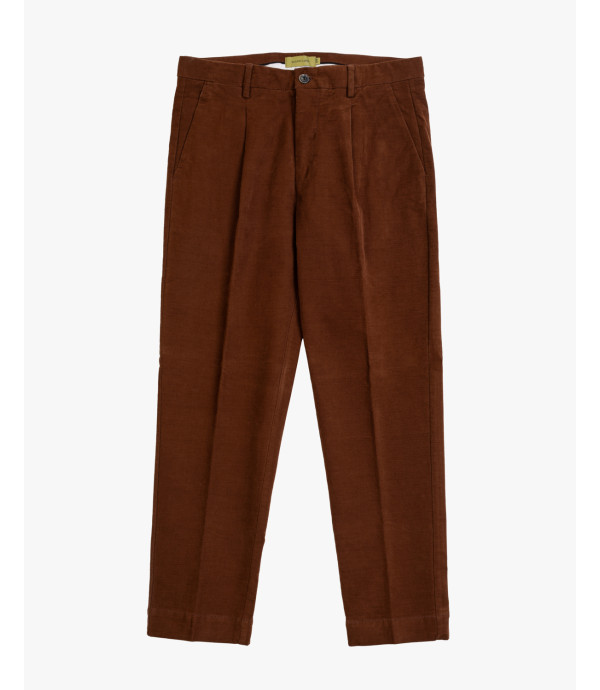 Pantaloni in cotone effetto puntinato