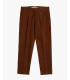 Pantaloni in cotone effetto puntinato