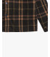 Checked overshirt with removable vest and hood