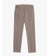 Cotton trousers with dotted effect