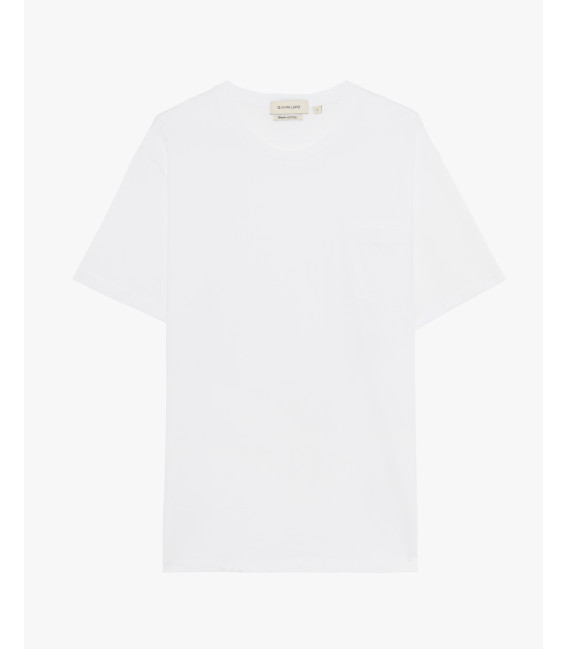 T-shirt con taschino in cotone extra fine