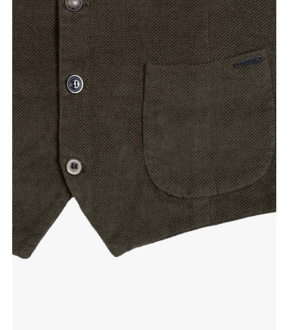 Velvet waistcoat with patterned lining
