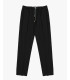 Technical fabric trousers with drawstrings