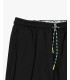 Technical fabric trousers with drawstrings