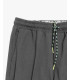 Technical fabric trousers with drawstrings